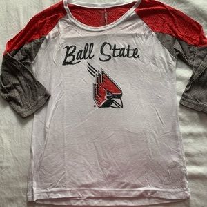 BALL STATE UNIVERSITY TEE - BLUE 84
